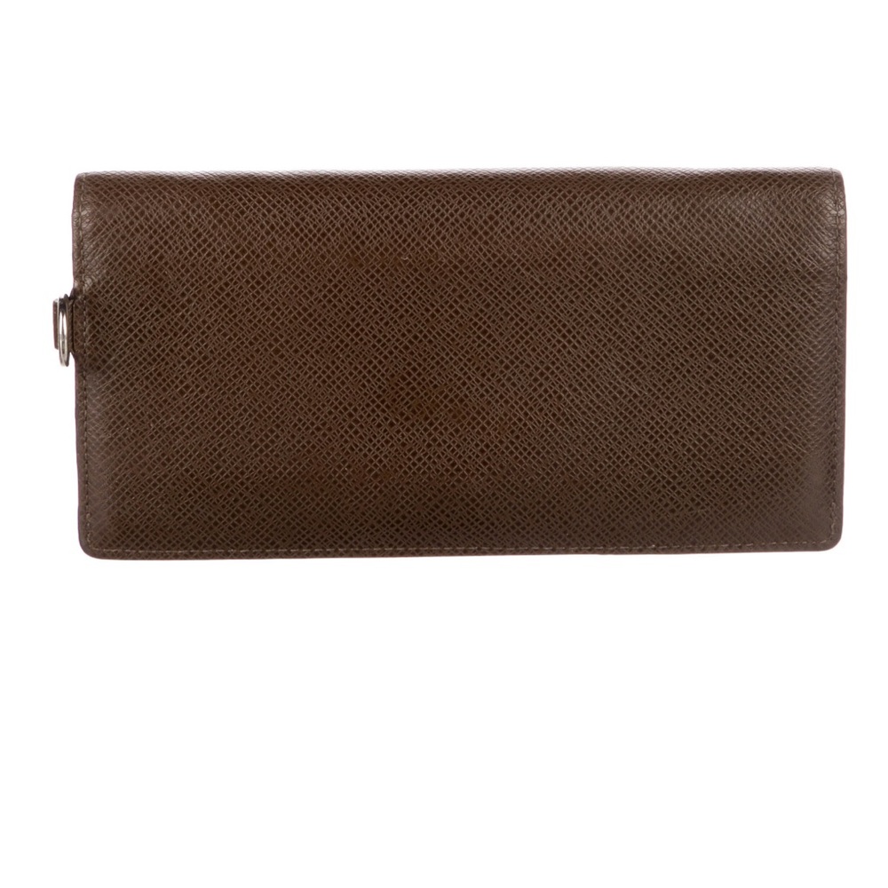 Like New Authentic Louis Vuitton Wallet Brown Saffiano Leather Italian - Picture 16 of 16